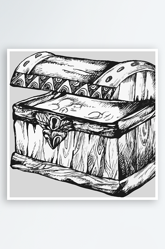 海洋生物手绘元素插画-众图网