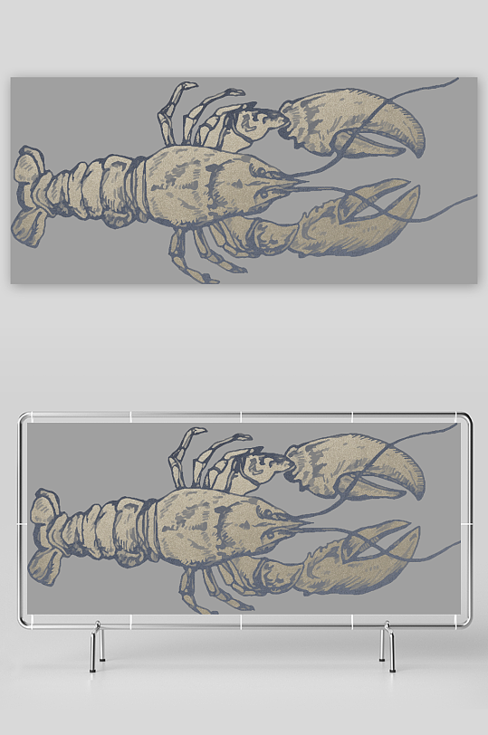 海洋生物手绘插画-众图网