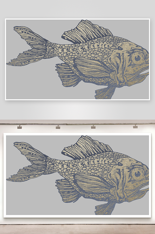 海洋生物手绘插画-众图网