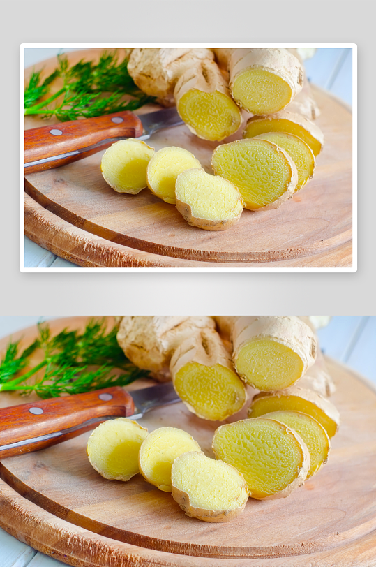 生姜姜片图片素材-众图网