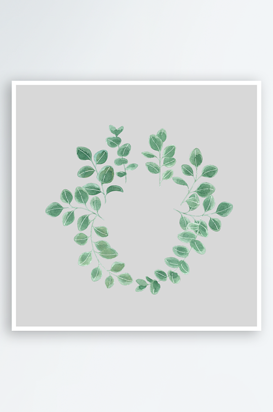 森系植物树叶绿叶图片-众图网