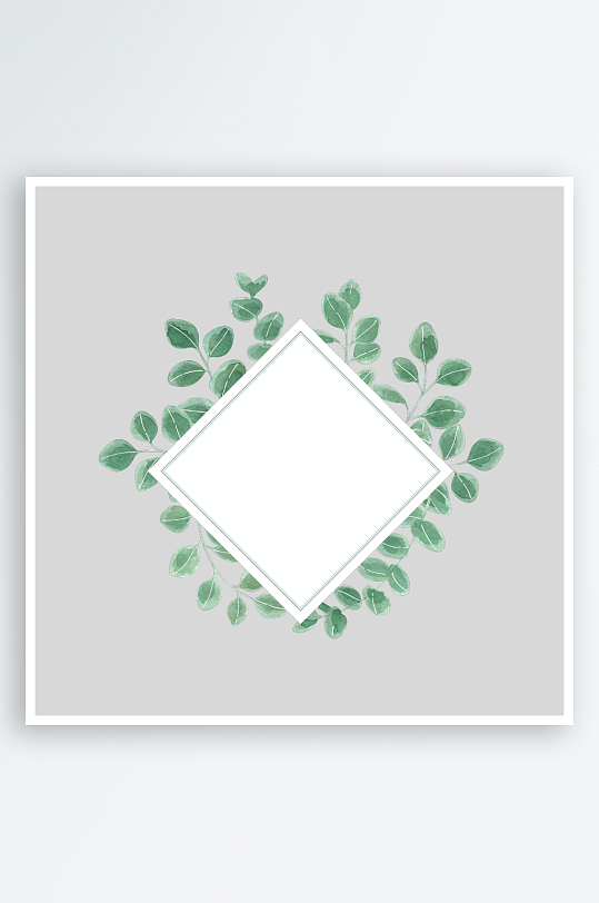 森系植物树叶绿叶图片-众图网