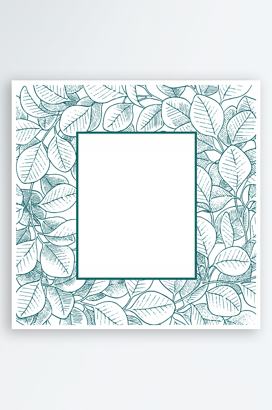 森系植物树叶绿叶图片-众图网