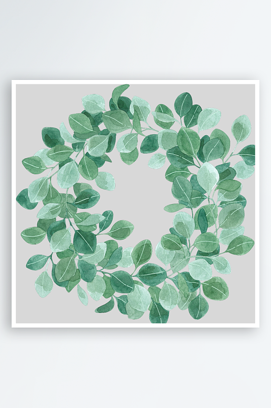 森系植物树叶绿叶图片-众图网