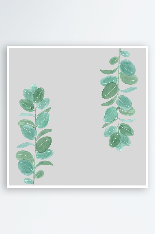 森系植物树叶绿叶图片-众图网