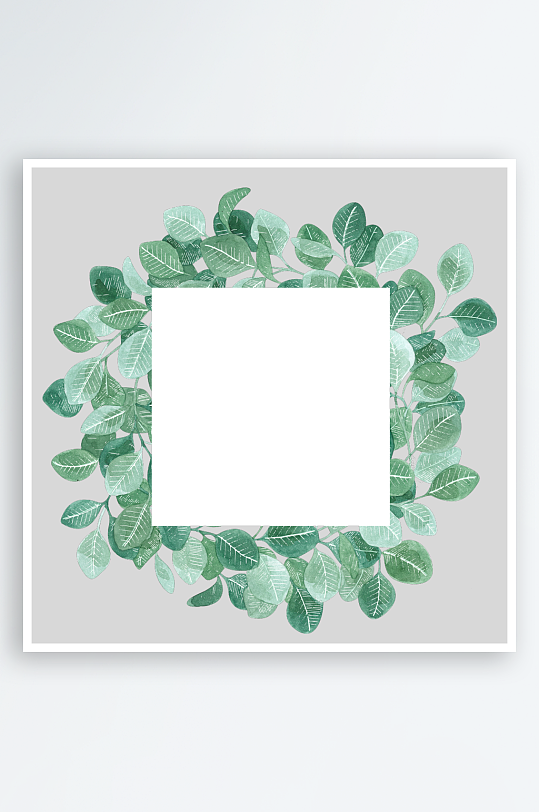 森系植物树叶绿叶图片-众图网