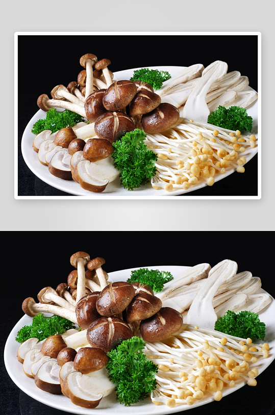 火锅菌类配菜图片-众图网