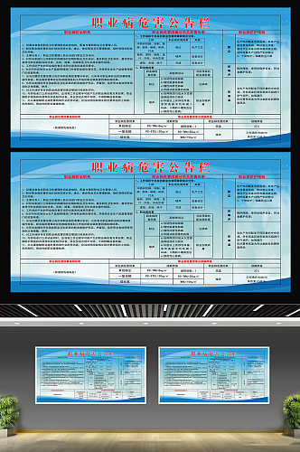 职业病危害公示栏