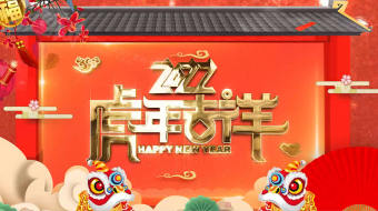 红色喜庆虎年吉祥明星拜年视频AE模板-众图网