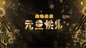 2022元旦节跨年晚会LED背景素材 视频-众图网