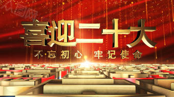 震撼印刷字喜迎二十大AE视频模板-众图网