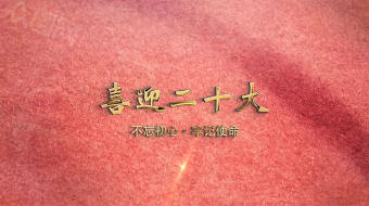 简约复古党建喜迎二十大AE视频-众图网