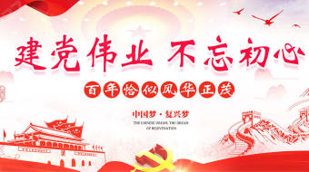 简约红色党建七一建党节AE视频模板-众图网