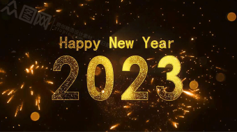 2023兔年绚丽烟花新年倒计时AE视频-众图网