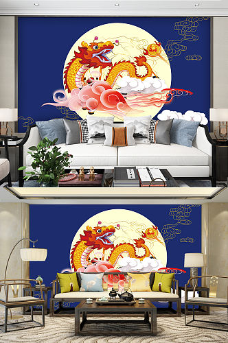 中国风传统花纹图案背景墙