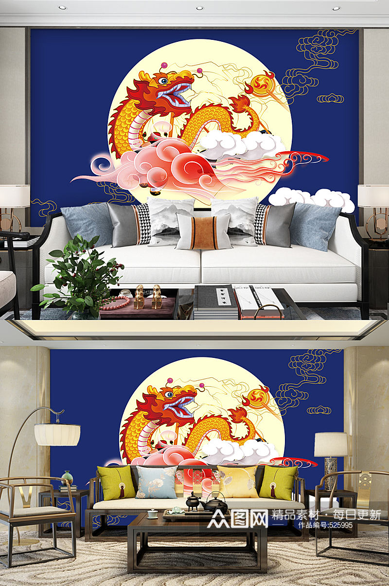 中国风传统花纹图案背景墙素材
