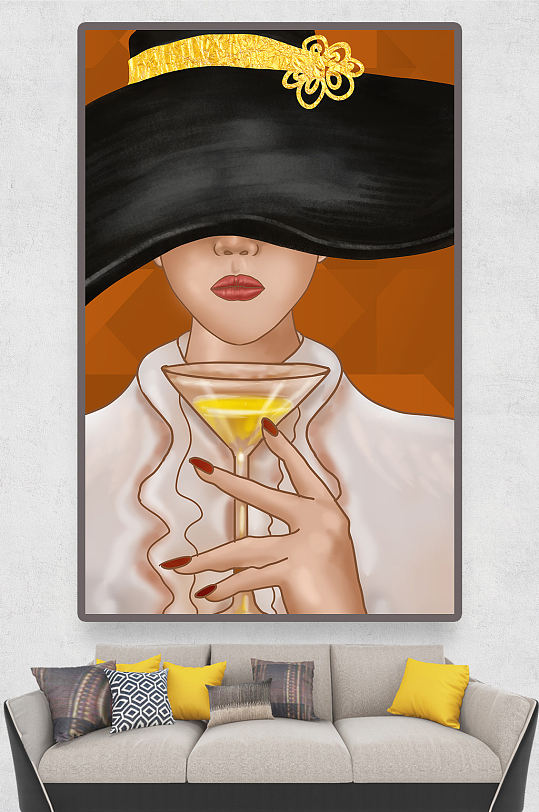 时尚装饰画抽象装饰画