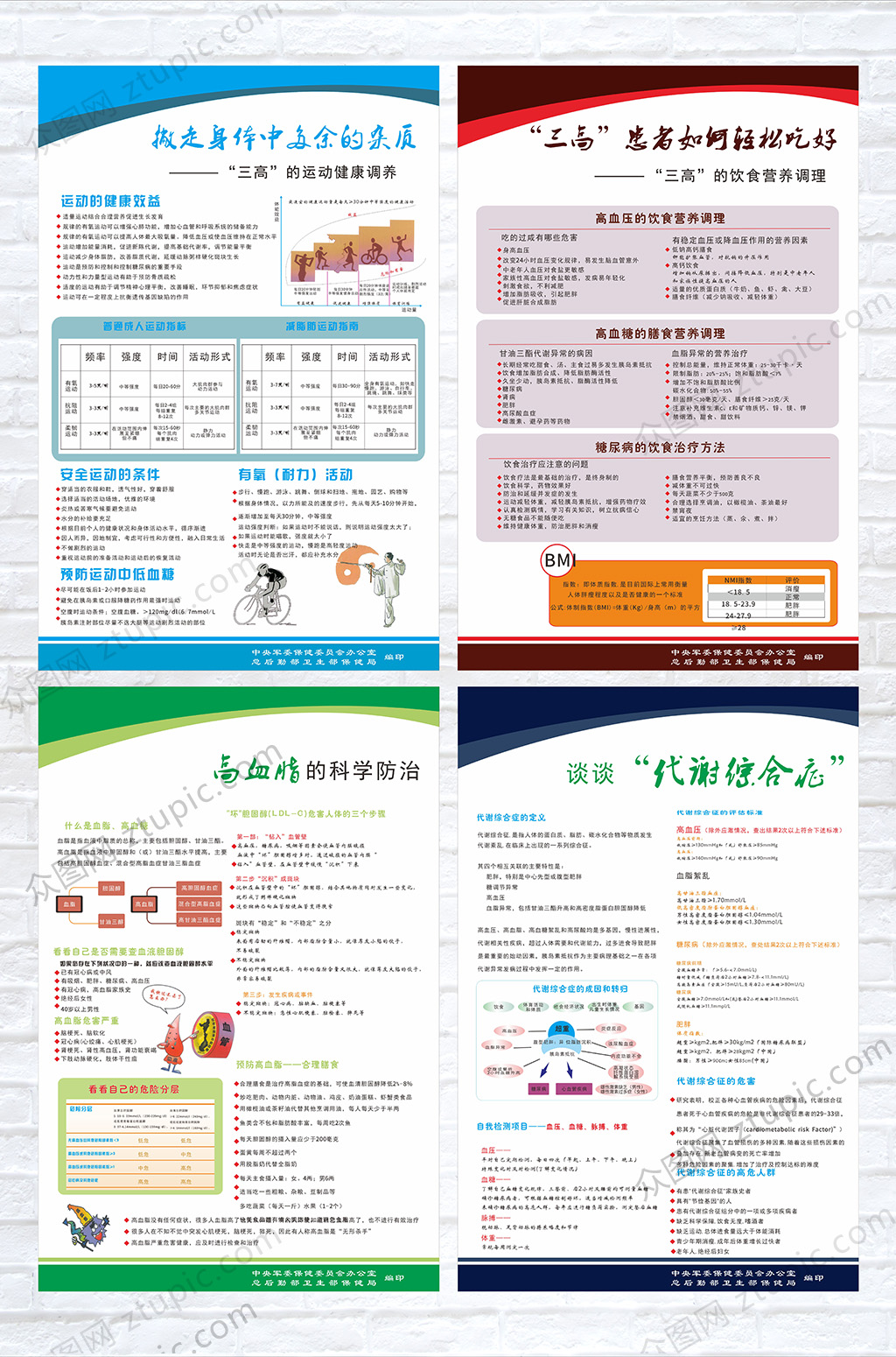 远离三高手抄报图片