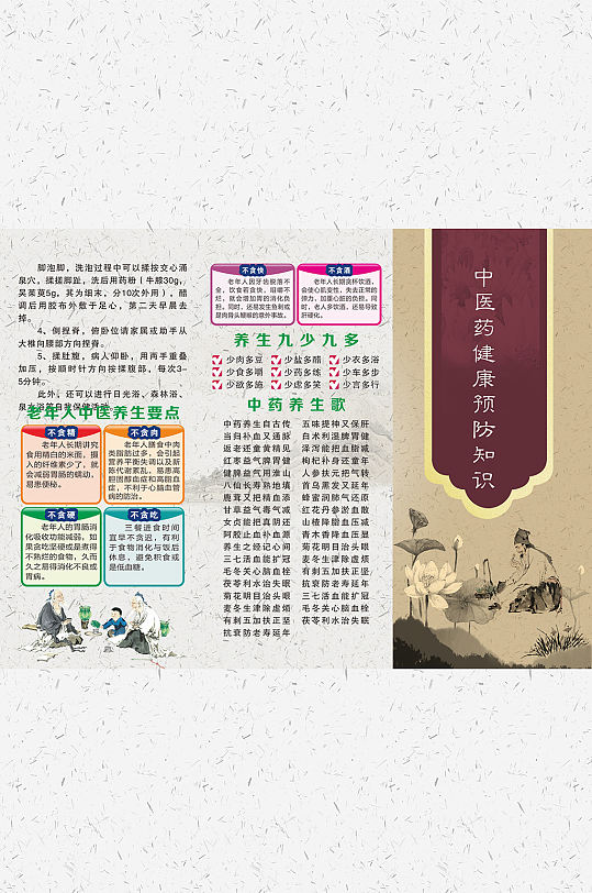中医药健康预防知识宣传展板