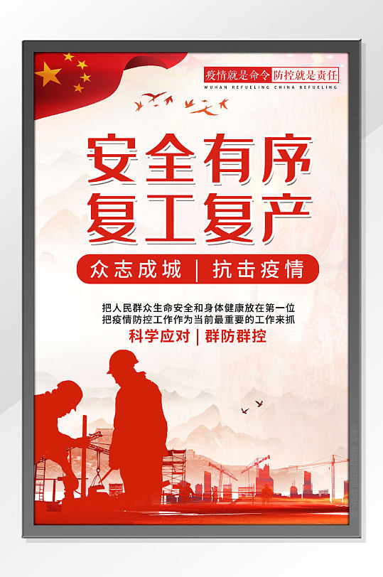 复工复产安全宣传海报