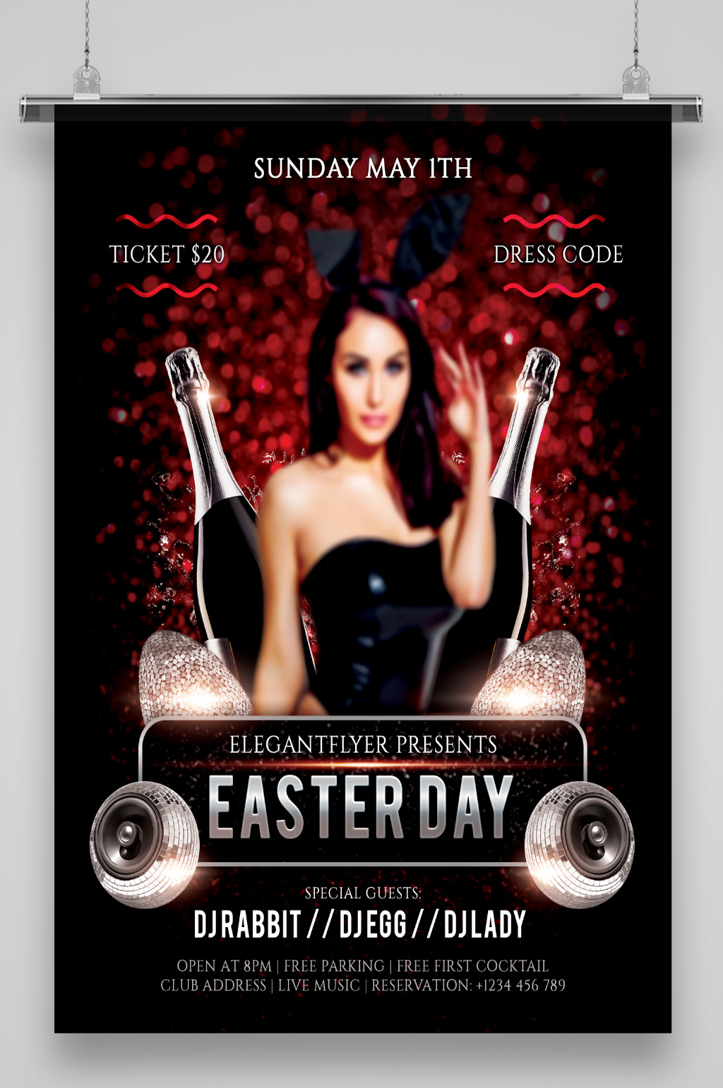 性感ktv宣传海报