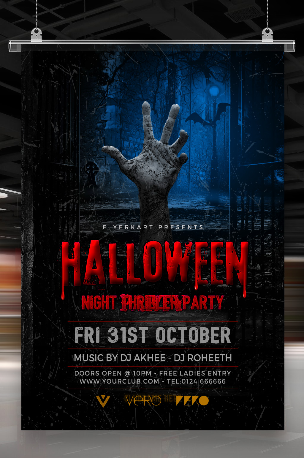 万圣节恐怖背景模板下载 编号 众图网