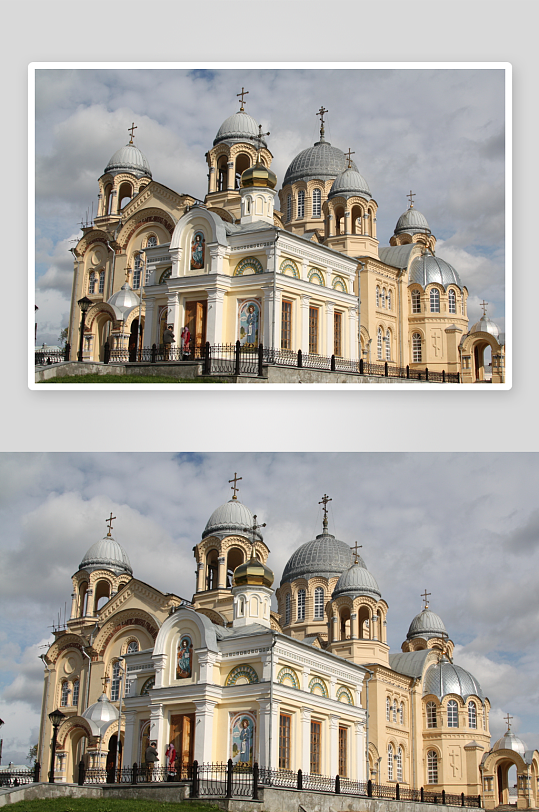 宏伟教堂建筑外观-众图网