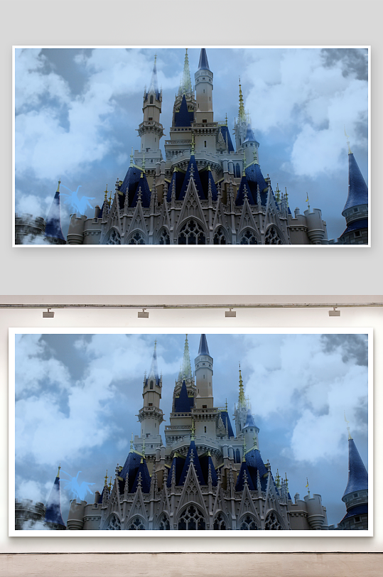 梦幻城堡云天映衬-众图网