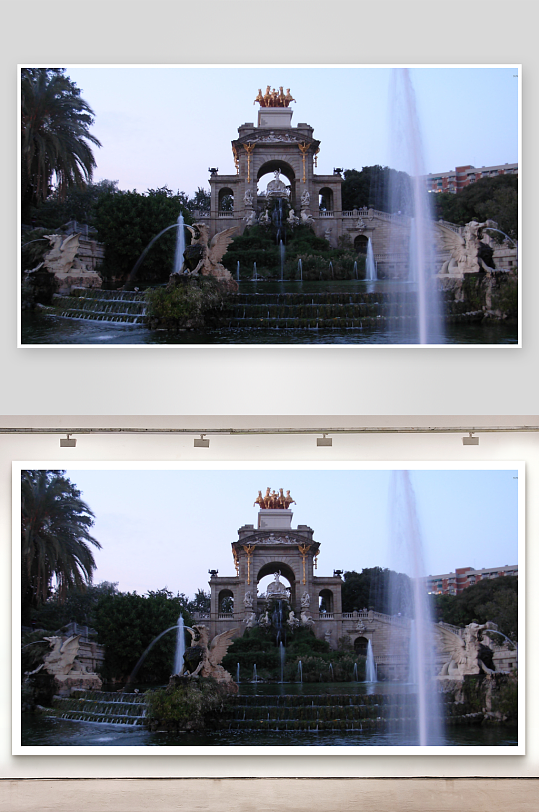 欧式喷泉雕塑景观-众图网