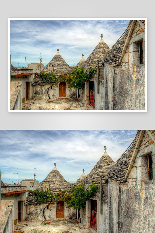 独特石砌圆顶房屋景观-众图网