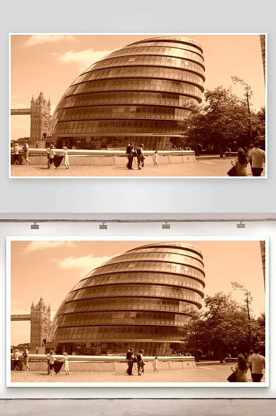 现代建筑与行人街景-众图网