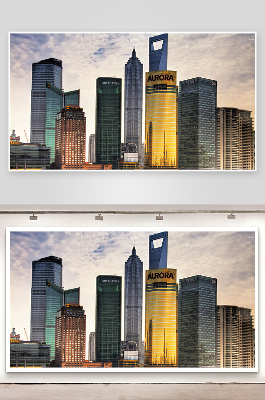 现代都市高楼林立城市天际线-众图网