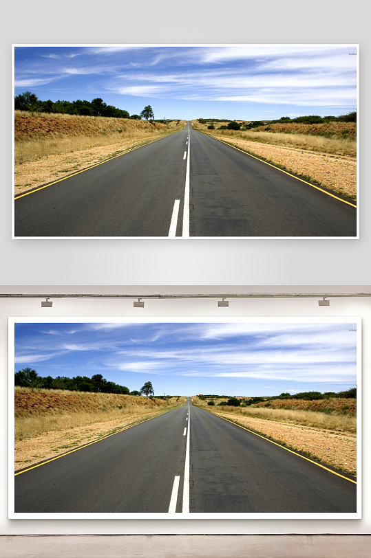 笔直公路延伸远方-众图网