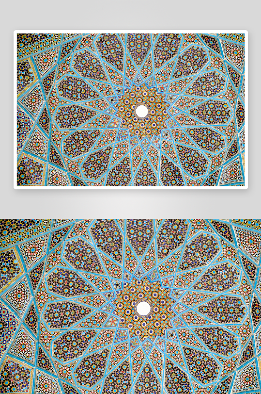 精美伊斯兰风格穹顶图案-众图网