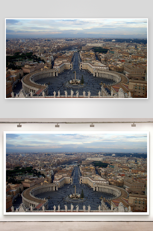 罗马圣彼得大广场全景-众图网