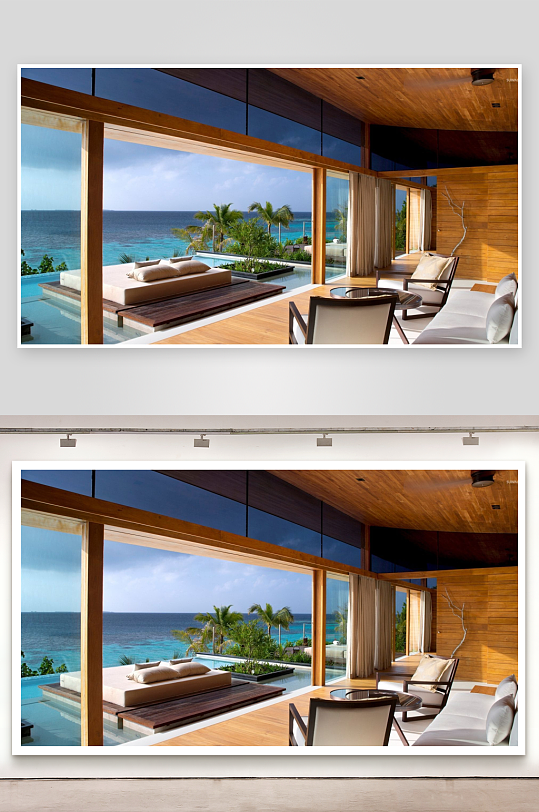 豪华海景别墅室内景观-众图网