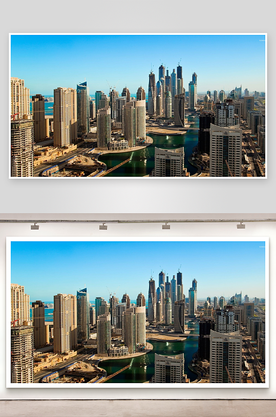 迪拜高楼林立城市景观-众图网