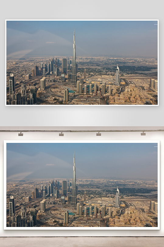 迪拜高楼林立城市航拍景观-众图网