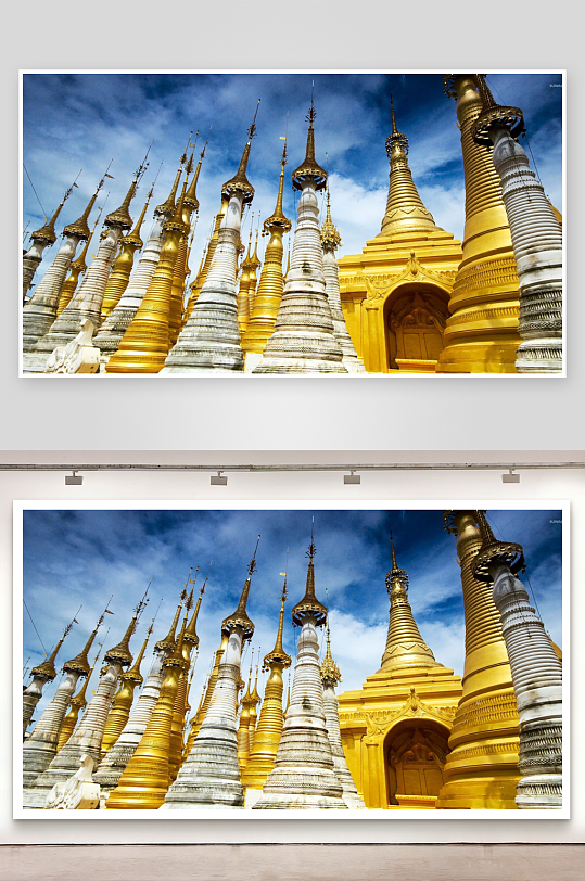 金碧辉煌的佛塔群-众图网