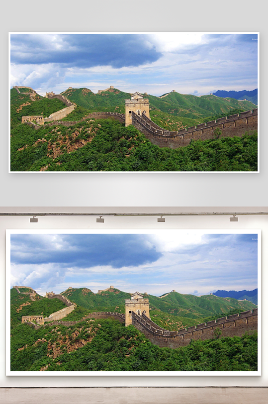 长城蜿蜒群山间照片摄影-众图网