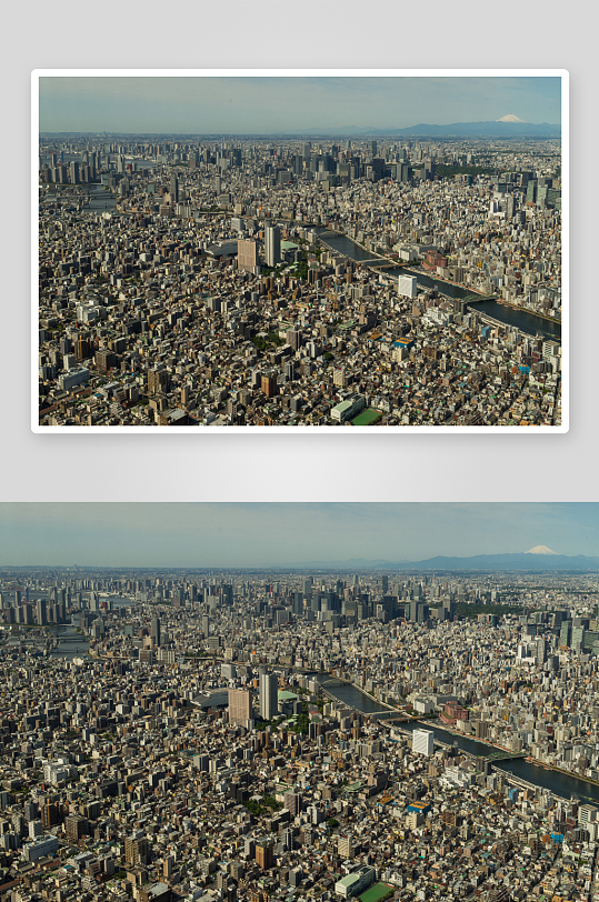 高空俯瞰城市全景高楼林立-众图网