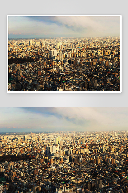 高空俯瞰城市密集建筑群-众图网