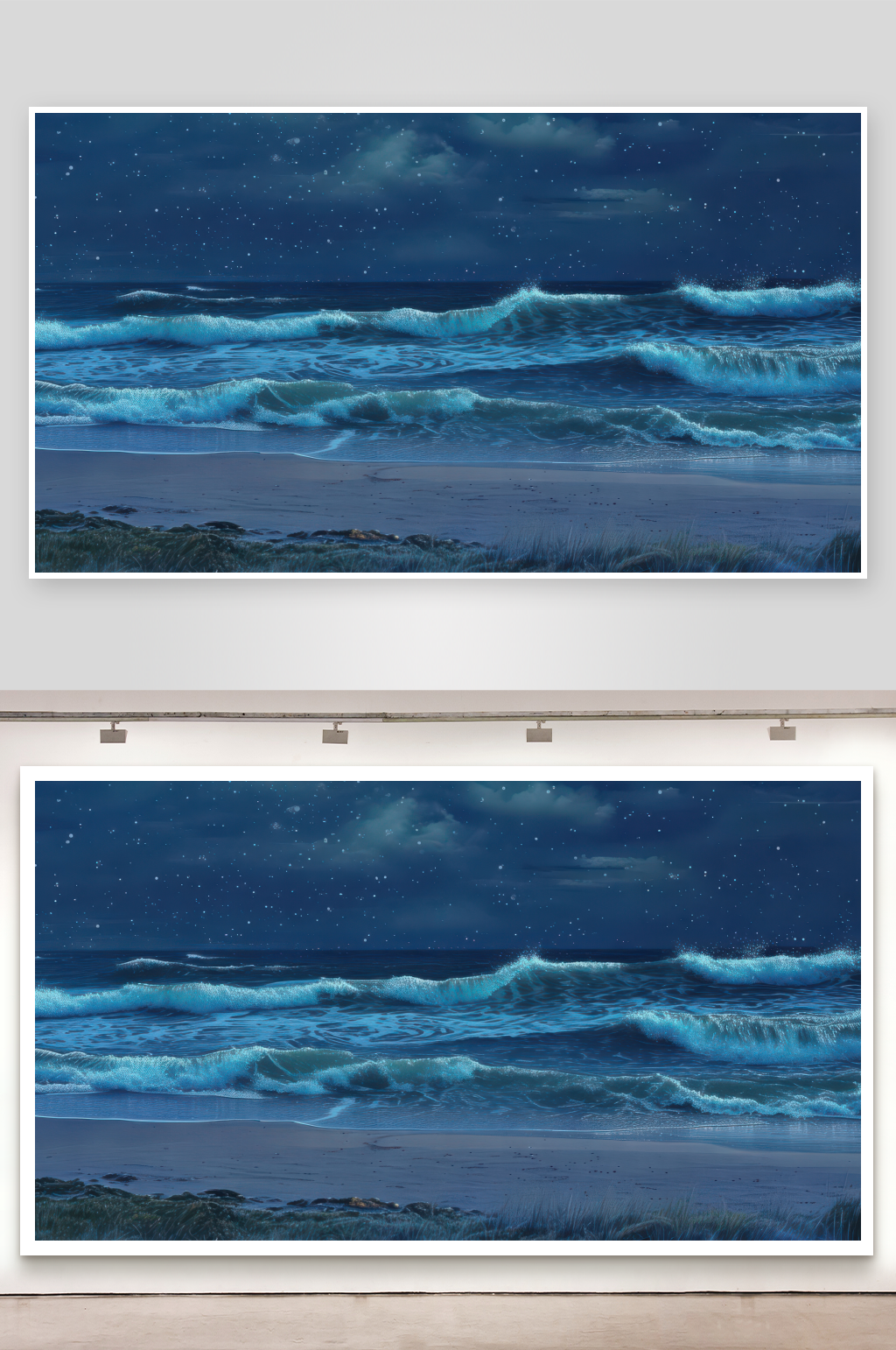 海浪声声伴你每个夜晚图片素材