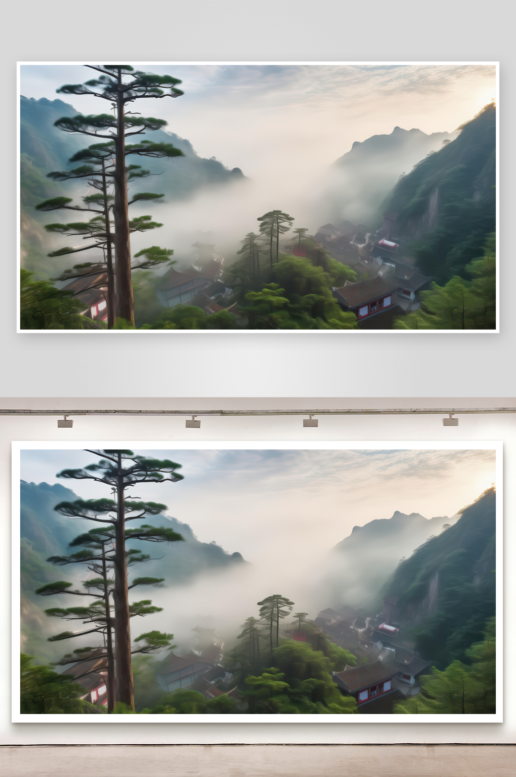 平凉崆峒山道教名山背景图素材