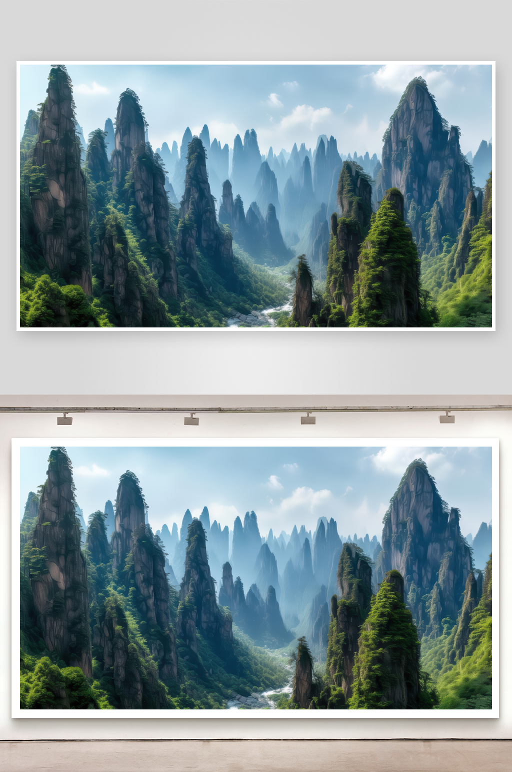 张家界奇峰三千秀水图片素材