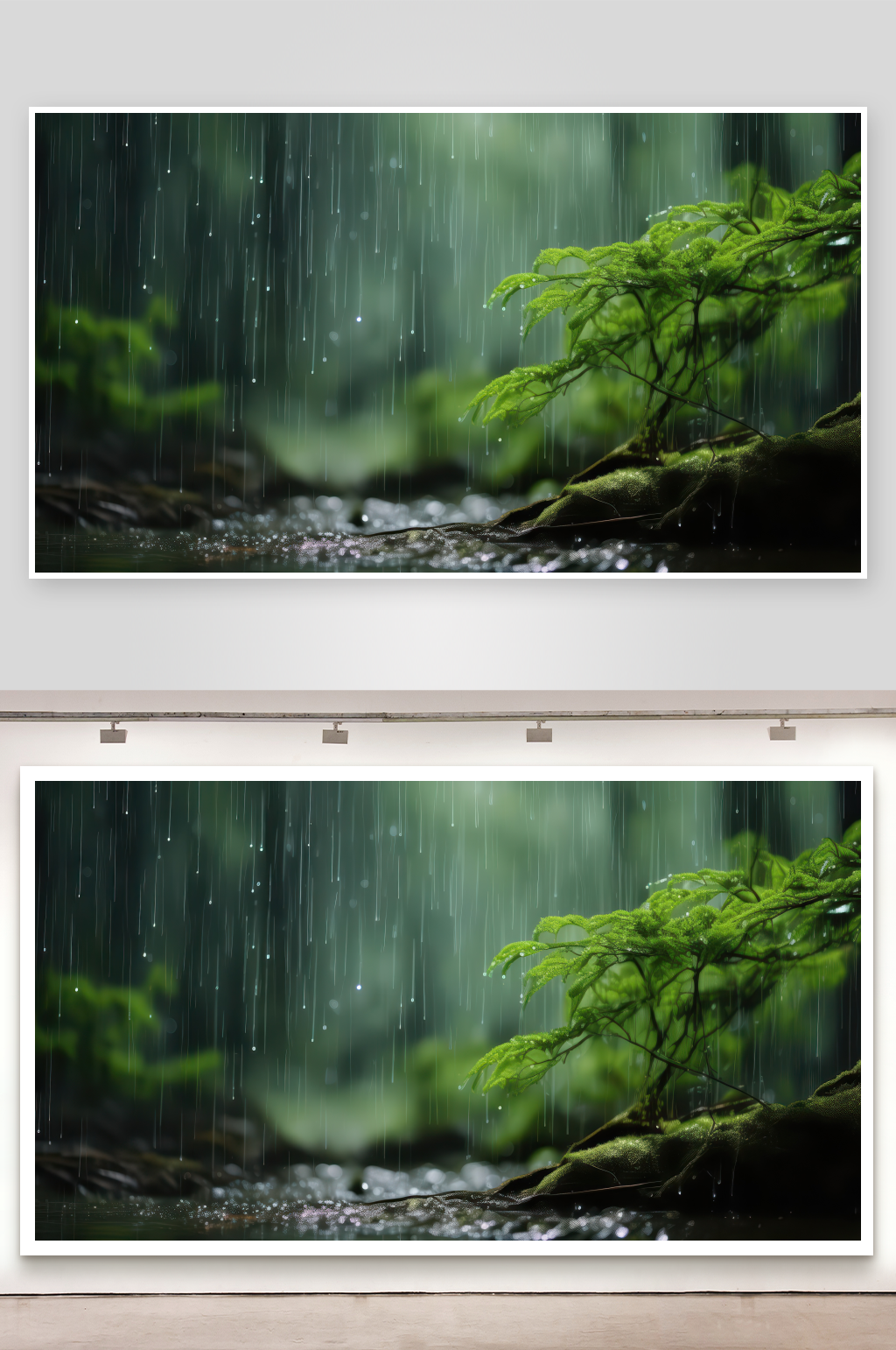 林间细雨洗去所有尘埃图片素材