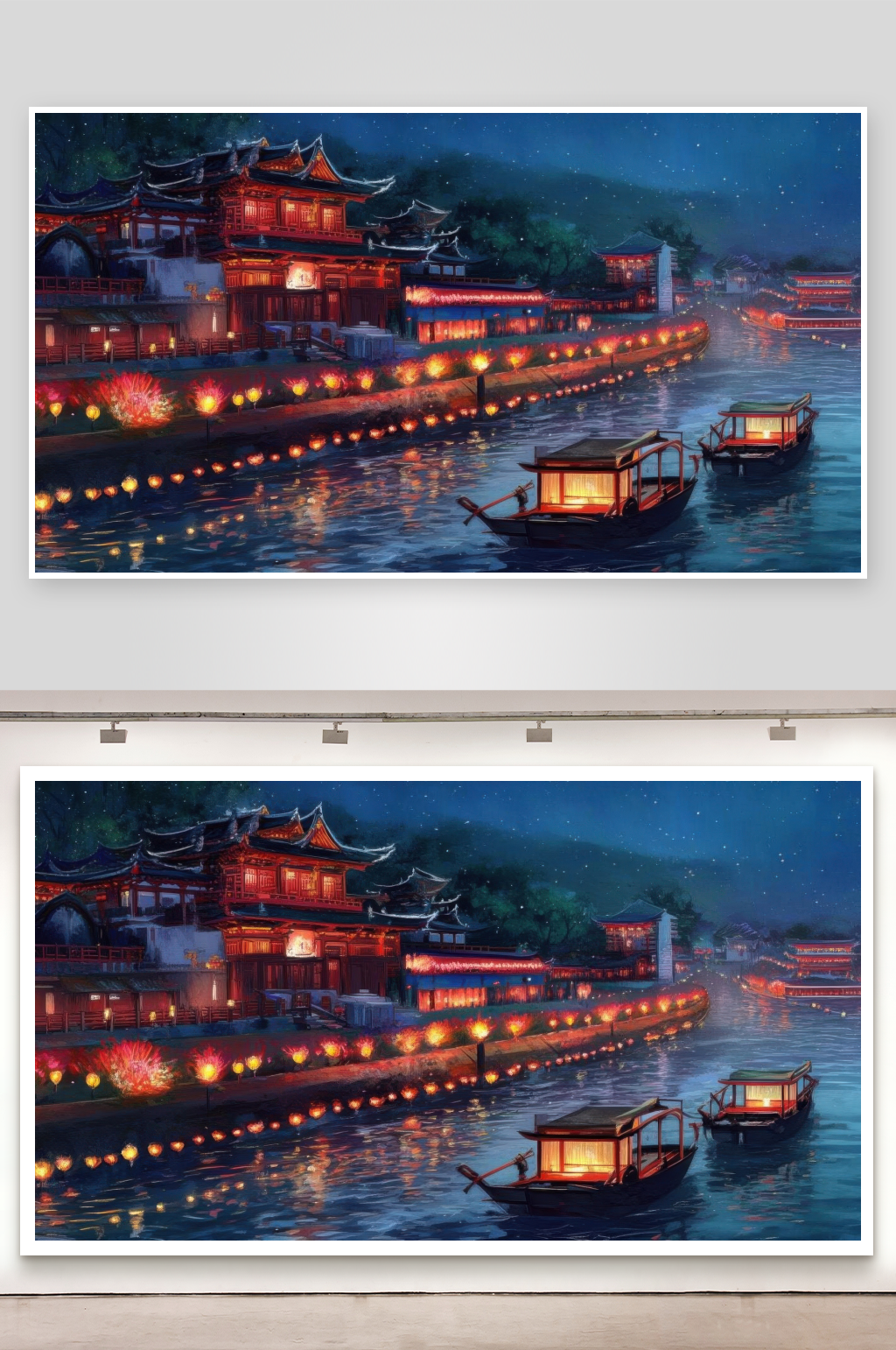 南京夫子庙秦淮夜游壁纸素材