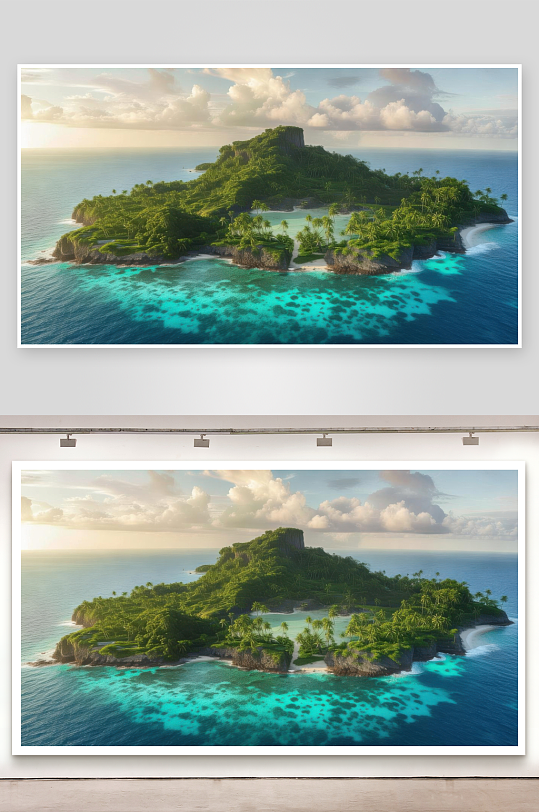 海岛孤悬海外风景独特-众图网