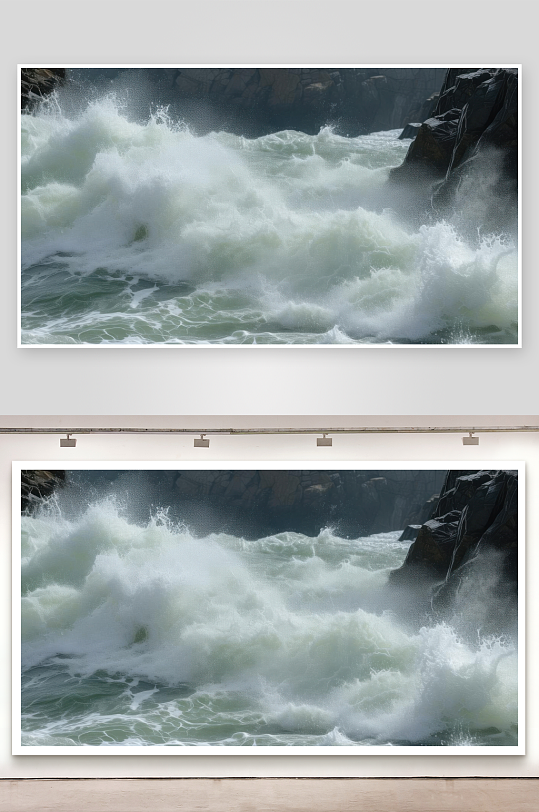 海峡狭窄水流湍急之处图片-众图网