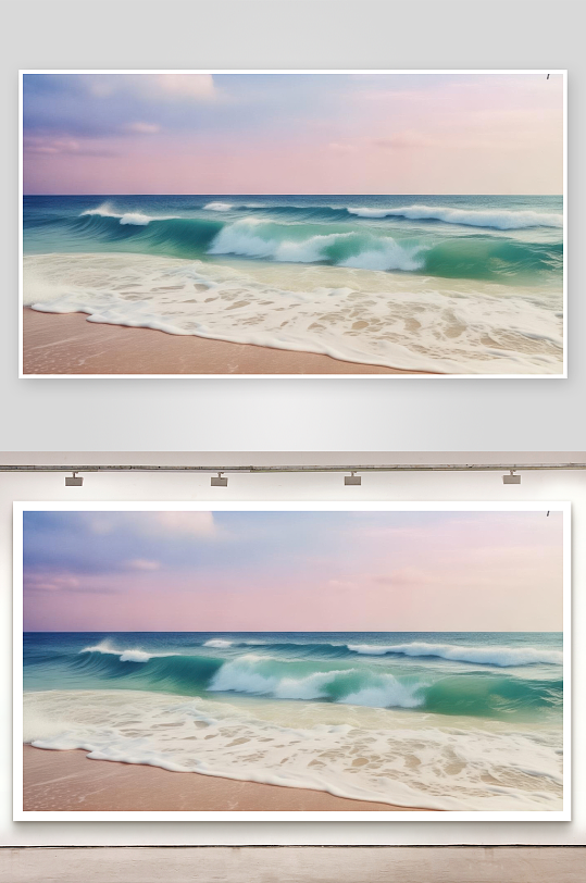 海浪声声诉说大海温柔-众图网